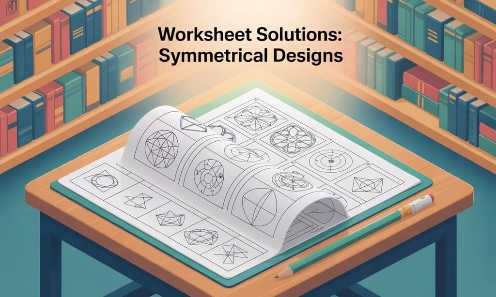 Worksheet Solutions: Symmetrical Designs | Mathematics (Maths Mela) Class 5 - New NCERT