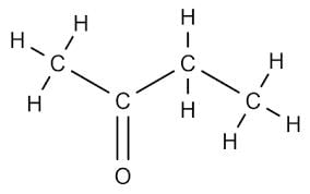 Draw the expanded structure for 2-butanone. | Study.com