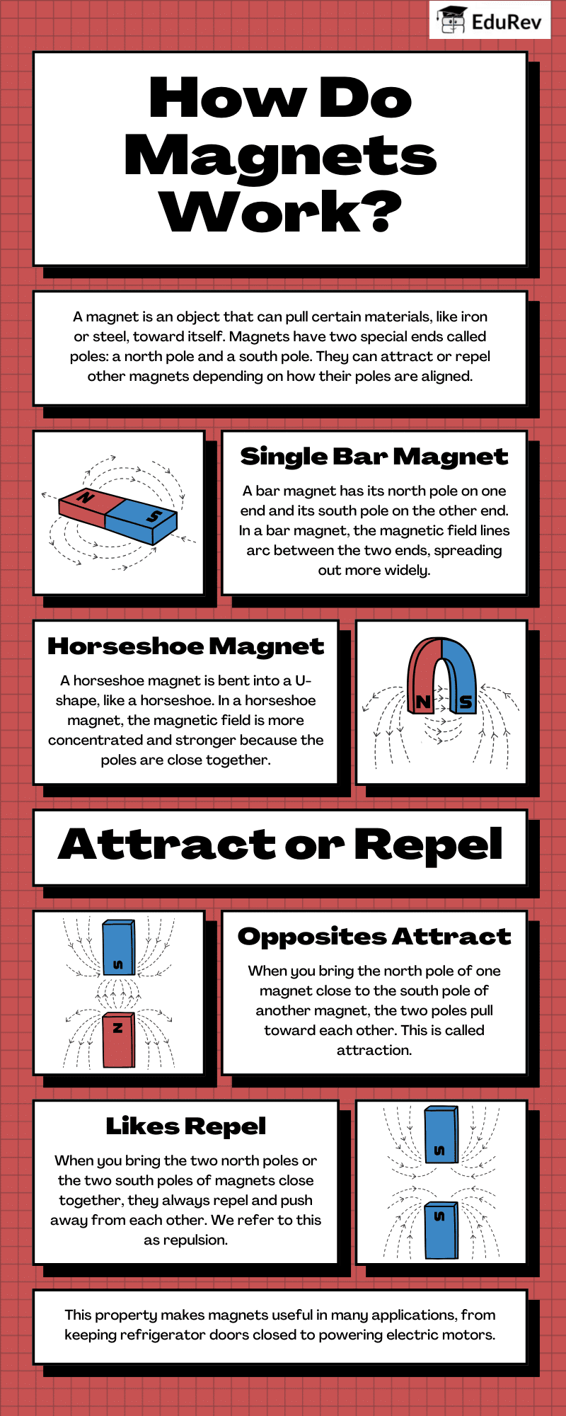 Infographics: How Do Magnets Work | Science Class 10