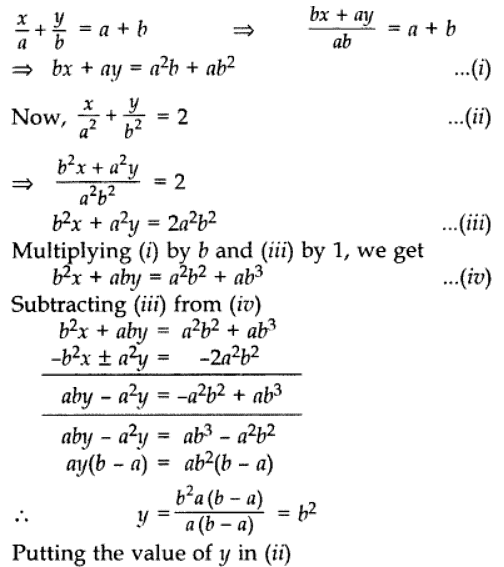 Class 10 Maths Chapter 3 Question Answers - Pair of Linear Equations in Two Variables