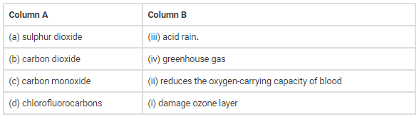 NCERT Exemplar Solutions: Pollution of Air and Water - Class 8
