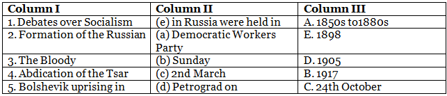 Class 9 History Chapter 2 Practice Question Answers - Socialism in Europe and the Russian Revolution