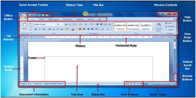 Chapter notes: MS-Word - Class 8