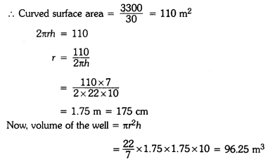 Class 9 Maths Chapter 11 Question Answers - Surface Areas and Volumes