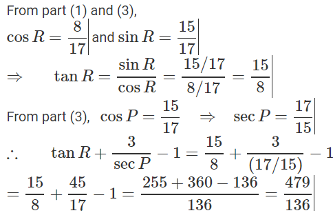 Class 10 Maths Chapter 8 Case Based Questions - Introduction to Trigonometry
