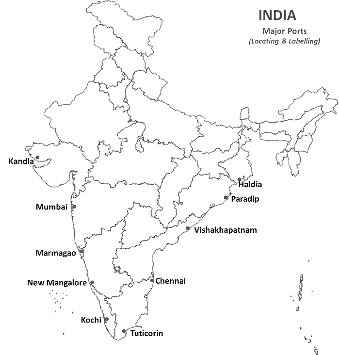 Map: Life Lines of National Economy | Social Studies (SST) Class 10