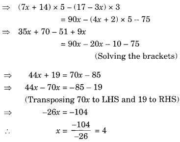 Class 8 Maths Chapter 2 Question Answers - Linear Equations in One Variable