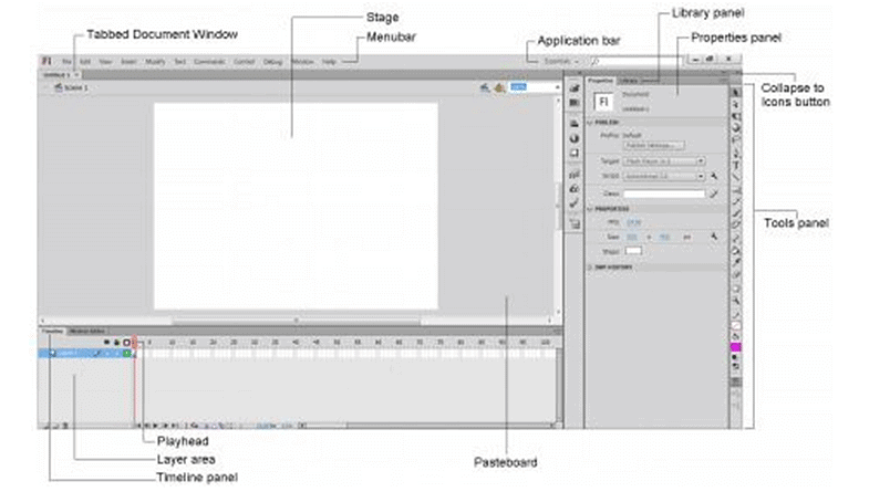 Chapter notes: Flash CS6 | National Cyber Olympiad Class 8