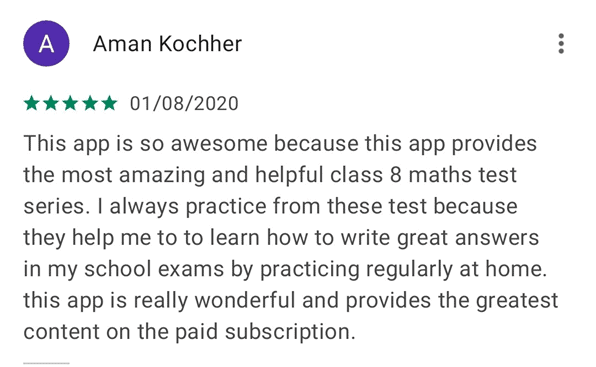 What users say about EduRev Infinity Package for Class 8?