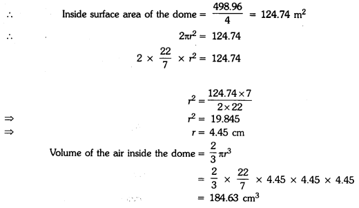 Class 9 Maths Chapter 11 Question Answers - Surface Areas and Volumes
