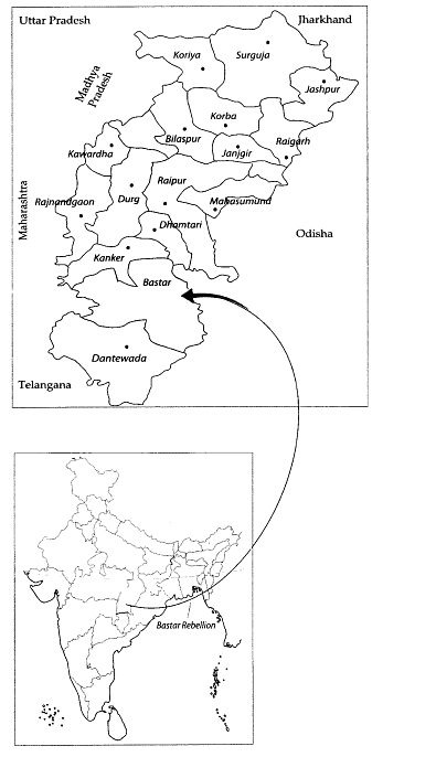 Map Based Questions: Forest Society and Colonialism | Social Studies (SST) Class 9