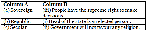 Class 9 Civics Chapter 1 Practice Question Answers - Democratic Politics - I