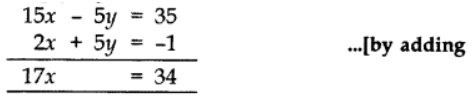 Class 10 Maths Chapter 3 Question Answers - Pair of Linear Equations in Two Variables