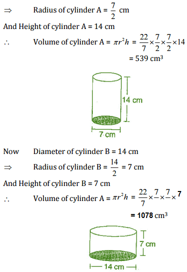 NCERT Solutions (Ex - 11.3, 11.4) - Mensuration