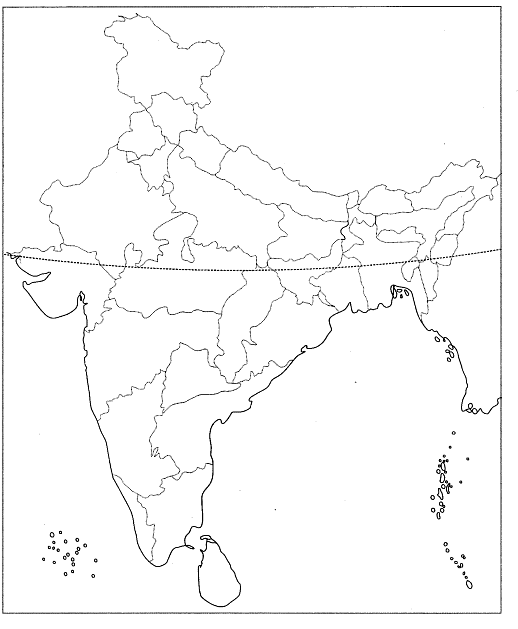 Class 9 Geography Chapter 1 Map Based Question Answers - Contemporary India - I
