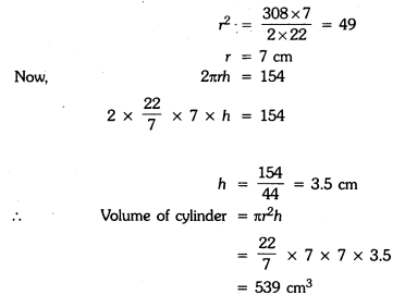 Class 9 Maths Chapter 11 Question Answers - Surface Areas and Volumes