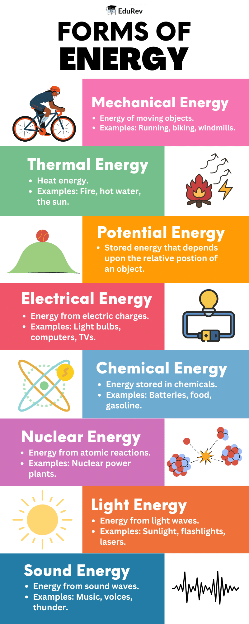 Infographics: Forms of Energy | Science Class 9