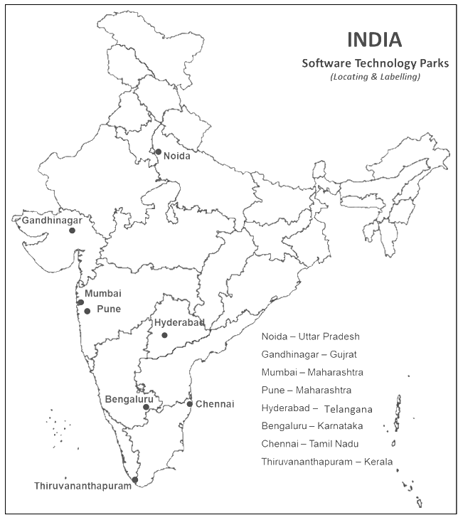 Map: Manufacturing Industries | Social Studies (SST) Class 10