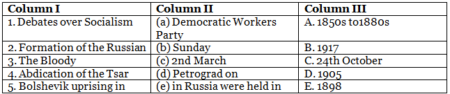 Class 9 History Chapter 2 Practice Question Answers - Socialism in Europe and the Russian Revolution