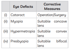 Class 10 Science Chapter 10 Previous Year Questions - The Human Eye and the Colourful World