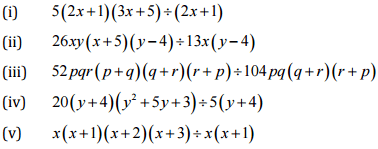 NCERT Solutions for Class 8 Maths - Factorisation- 2