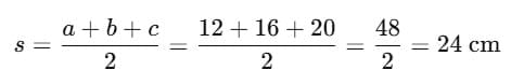 Solved Question and Answers: Heron`s Formula | Mathematics (Maths) Class 9