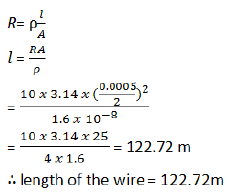 NCERT Solutions for Class 10 Science Chapter 11 - Electricity