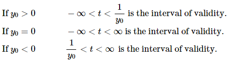 Intervals of Validity | Calculus - Mathematics