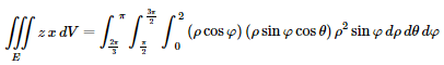 Triple Integrals In Spherical Coordinates