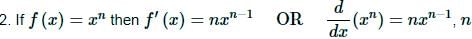 Differentiation Formulas | Calculus - Mathematics