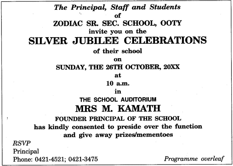 Sample Invitations: Formal & Informal | English Language for Grade 12 - UAE Schools