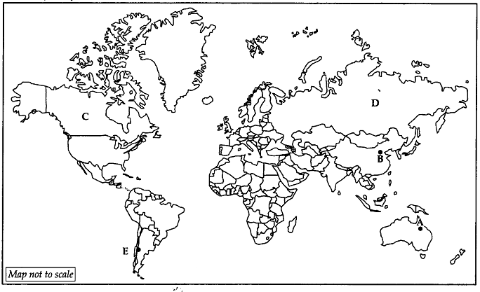 CBSE Sample Question Paper (2022-23) - 7 | Geography Class 11 - Humanities/Arts
