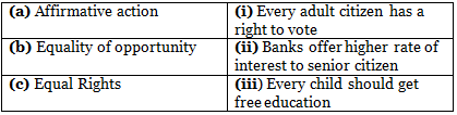 NCERT Solutions for Class 11 Political Science - Equality