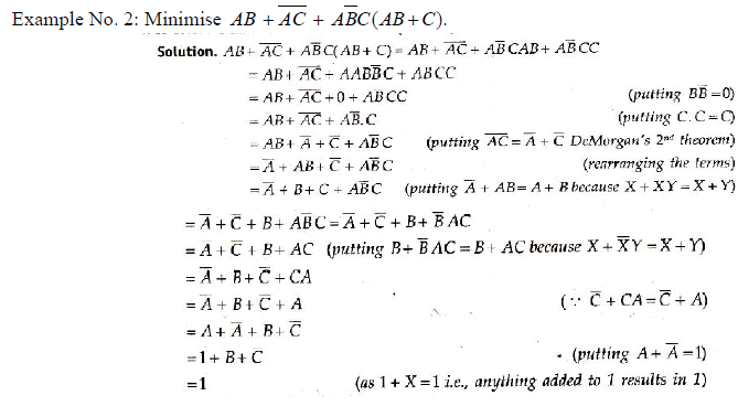 Chapter 7 - Boolean Algebra, Chapter Notes, Class 12, Computer Science | COMPUTER SCIENCE for Class 12(XII) - CBSE & NCERT Curriculum