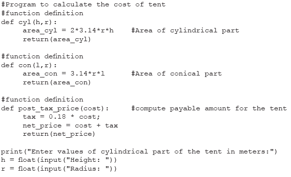 Functions Chapter Notes | Computer Science for Class 11 - Humanities/Arts