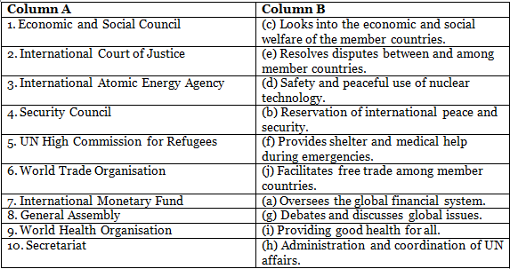 NCERT Solutions for Class 12 Political Science - International Organisations