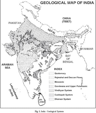 Long Question Answers: Geological Structure and Physiography | Geography Class 11 - Humanities/Arts