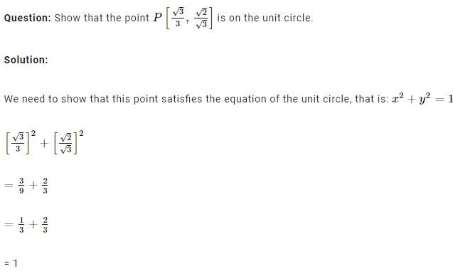 UNIT CIRCLE - Class 11