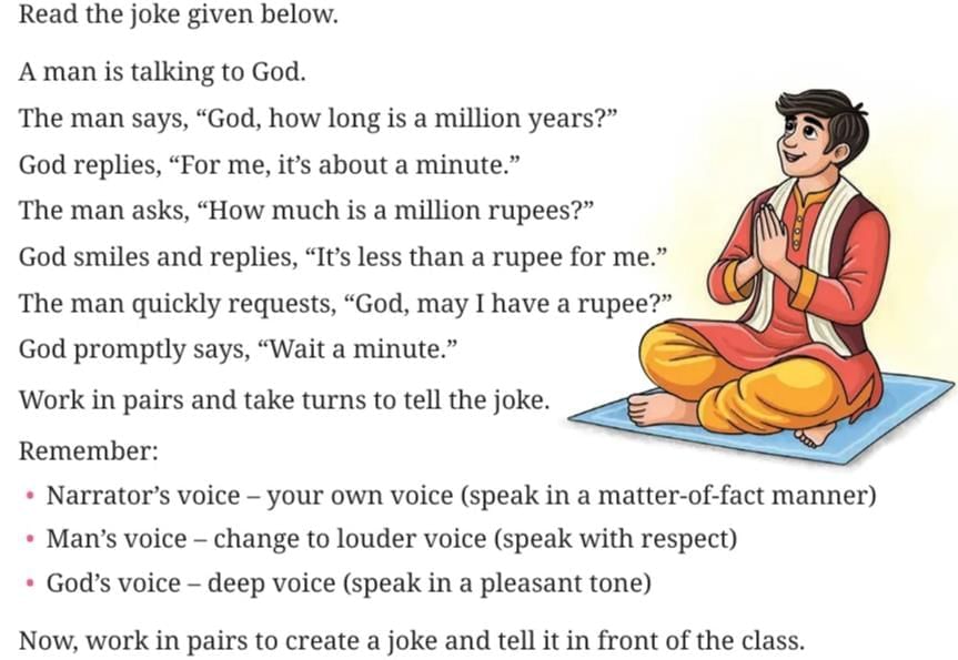 NCERT Solutions for Class 7 English Unit 2 A Funny Man