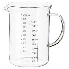VARDAGEN measuring jug, glass, 1.0 l ...