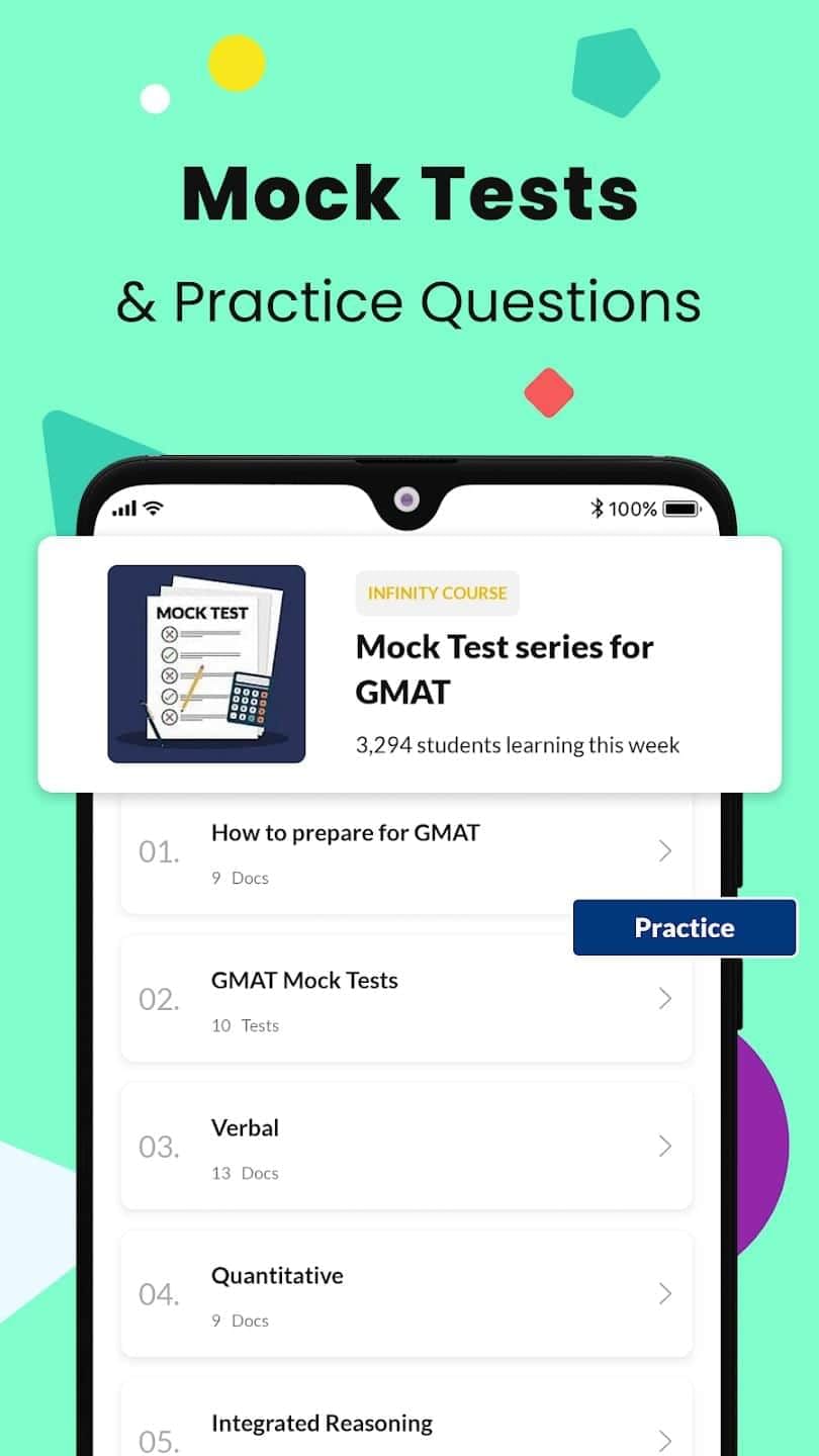 What do you get under EduRev Infinity for GMAT? | How to prepare for GMAT