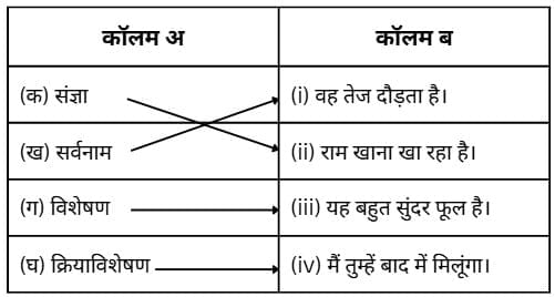 Worksheet Solutions: पद परिचय | Hindi Grammar for Class 6