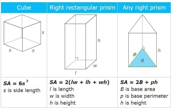 Volume and Surface Area Chapter Notes | Mathematics for Grade 6