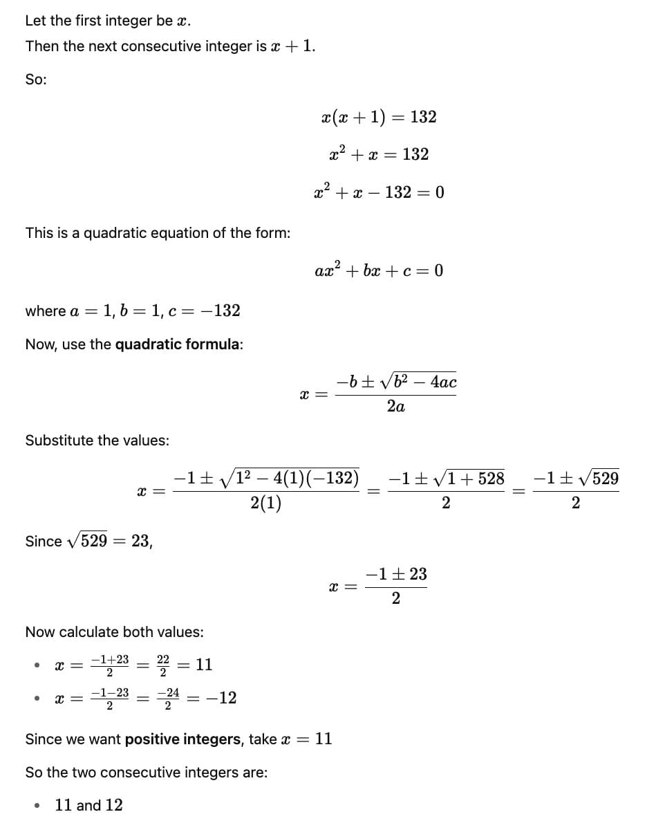 Unit Test (Solutions): Quadratic Equations | Mathematics (Maths) Class 10