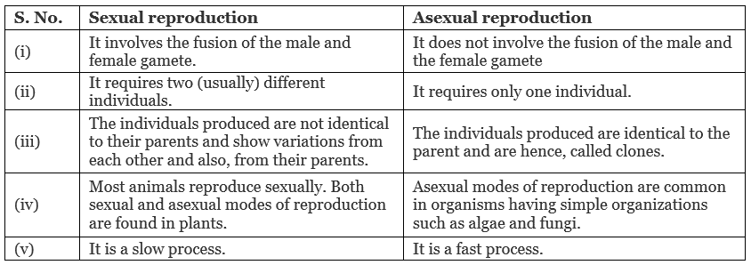Reproduction in Organisms (Old NCERT) NCERT Solutions | General Science for Competitive Exams - RRB Group D / RPF Constable