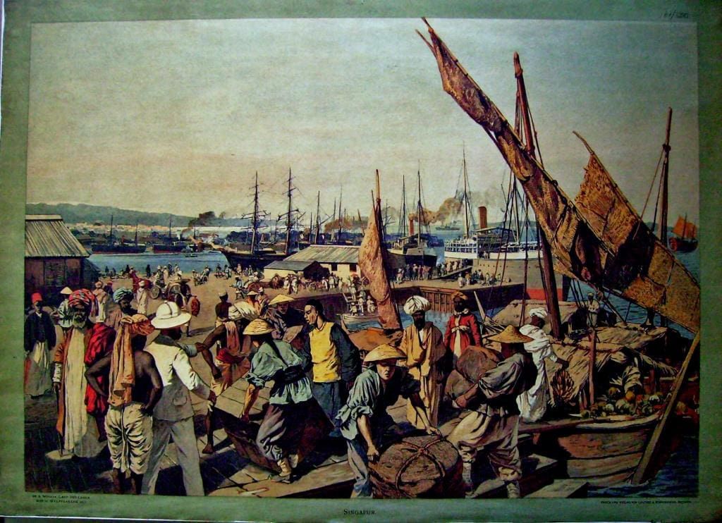Trading activity in British India