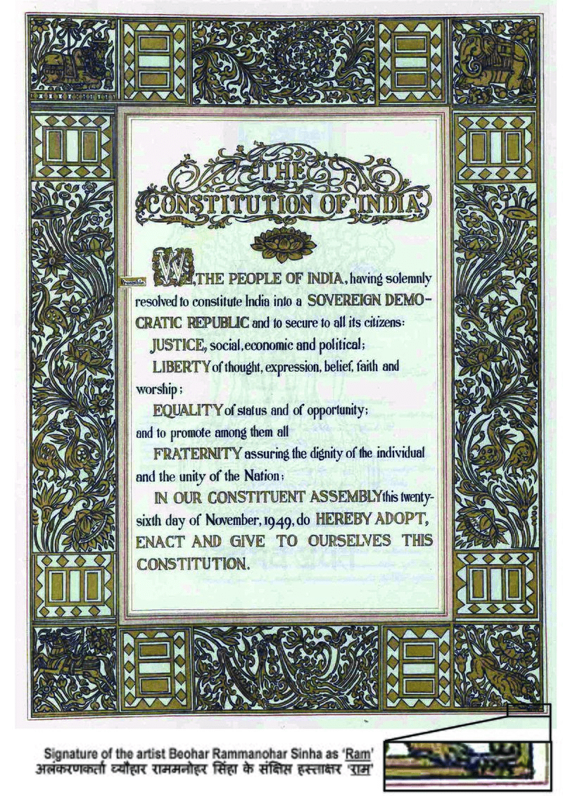 Preamble: Constitution of India