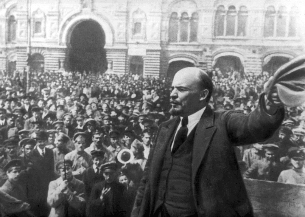 Vladimir Lenin during the Russian Revolution, 1917