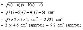 NCERT Solutions for Class 9 Maths Chapter 12 - Exercise 12.2 Heron’s Formula