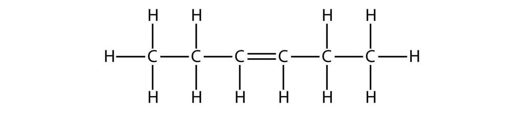 The Structural Formula for Hexene